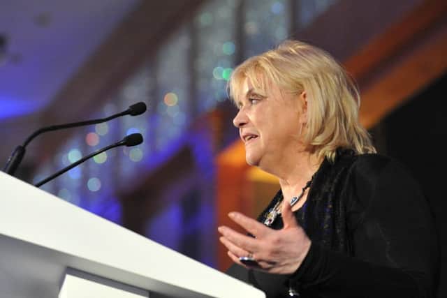 Christina Noble speaking recently in Dubai to raise much needed funds to help children in Mongolia and Vietnam.