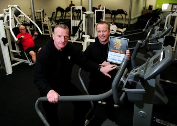 WINNERS: Workhouse Fitness Club in Farsley. Pictured owners Andy Pattison and Duggie Notley.
 PIC: Jonathan Gawthorpe