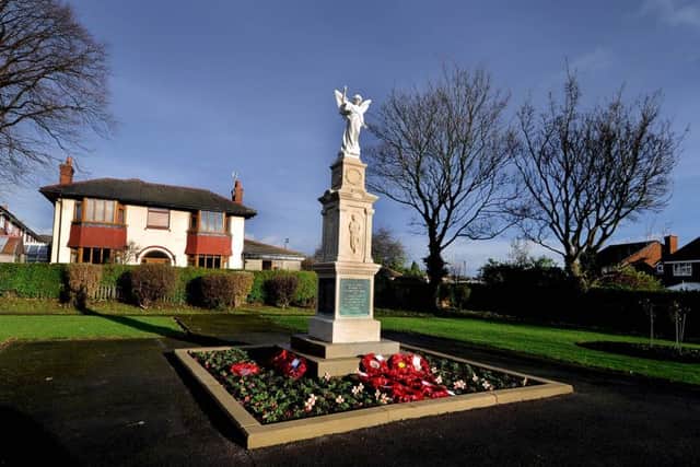 Kippax war memorial, pictured in December last year.