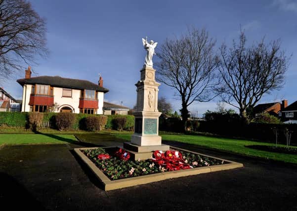 Kippax war memorial, pictured in December last year.
