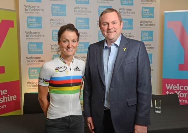 Lizzie Armitstead with Sir Gary Verity. Picture by Richard Walker/ www.imagenorth.net.