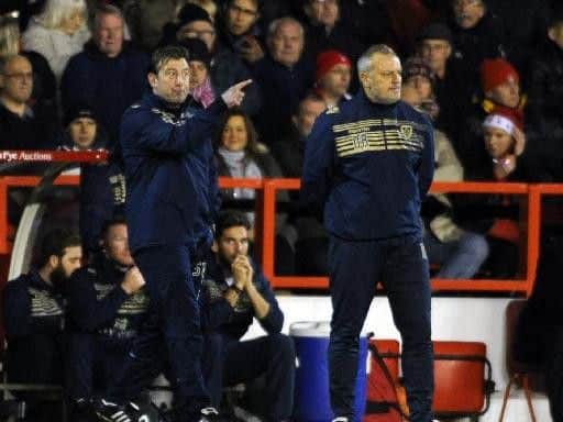 Neil Redfearn and assistant Steve Thompson