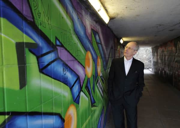 Cllr Peter Box in the underpass at Kirkgate, Wakefield