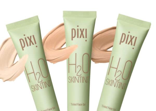 1.  Pixi H20 Skin Tint: Complexion-enhancing gel tint for a fresh-faced look. Cooling and refreshing and gives a flawless finish even though it feels much lighter and more breathable than a traditional foundation. Suitable for even the most sensitive skin, paraben and fragrance free with rose water, chamomile and lavender to soothe. Its Â£24, at Marks & Spencer and at www.pixibeauty.co.uk.
