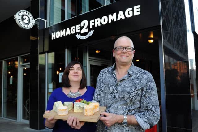 Homage 2 Fromage founders Vickie Rogerson and Nick Copland outside the venue. Picture: Jonathan Gawthorpe.
