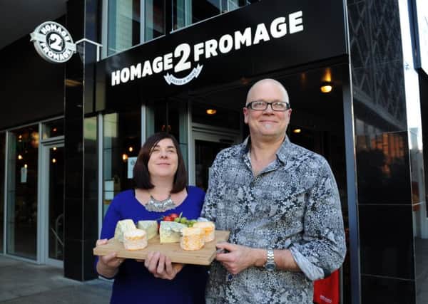Homage 2 Fromage founders Vickie Rogerson and Nick Copland outside the venue. Picture: Jonathan Gawthorpe.