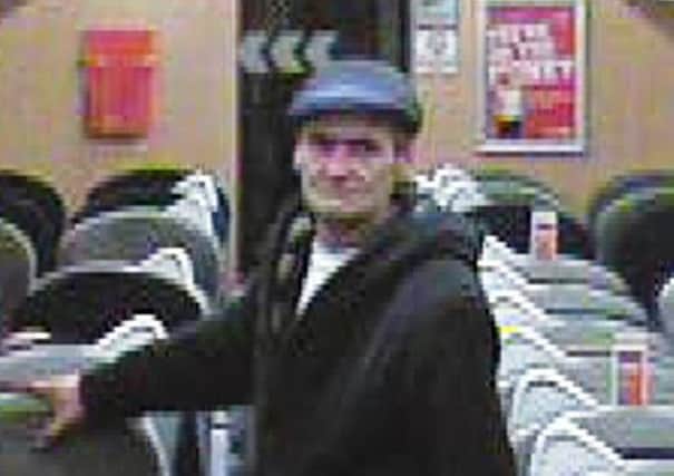 A CCTV image of the thief.