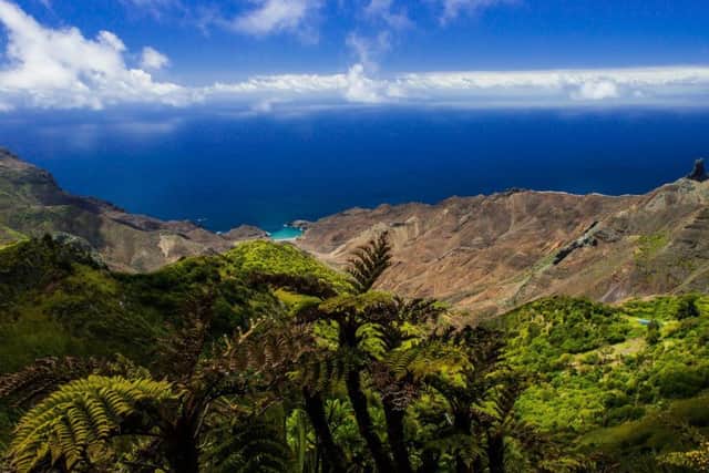 Sandy Bay from High Peak, St Helena. PIC: PA