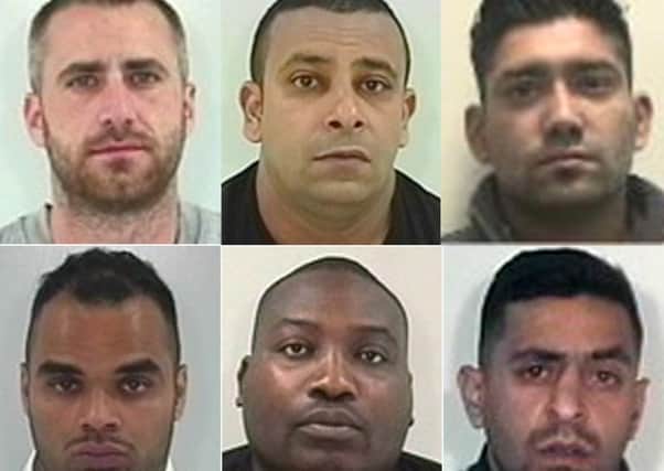 The gang members jailed over a class A drug supply conspiracy in Leeds worth around Â£250,000