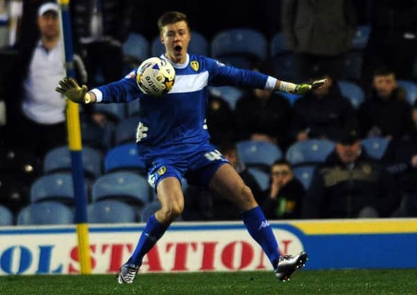 ASSURED: Leeds United debutante Bailey Peacock-Farrell. Picture by Jonathan Gawthorpe.