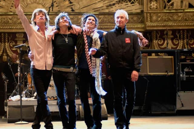 Mick Jagger, Ronnie Wood, Keith Richards and Charlie Watts in 2008. (PA)