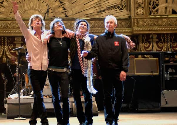 Mick Jagger, Ronnie Wood, Keith Richards and Charlie Watts in 2008. (PA)