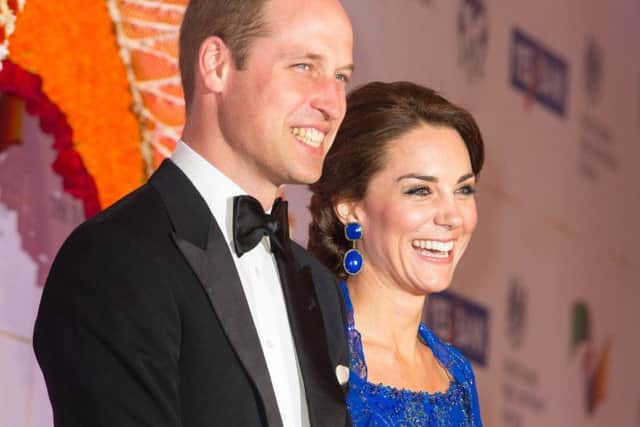 The Duke and Duchess of Cambridge arrive at a Bollywood Charity Gala hosted by the British High Commission and the British Asian Trust at the Taj Mahal Palace hotel in Mumbai, India, during day one of the royal tour to India and Bhutan. (Picture: Dominic Lipinski/PA Wire)