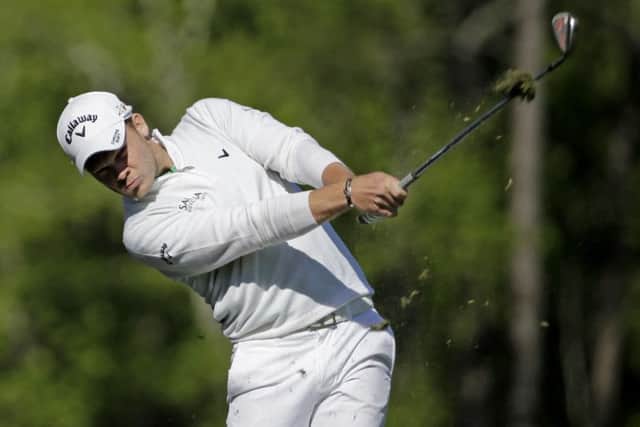 Sheffield's Danny Willett plays his tee shot at the 12th hole in the final round of the Masters (Picture: David J. Phillip/AP).