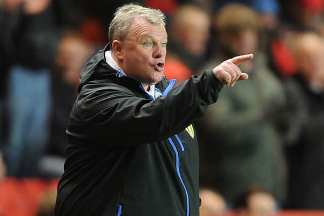 Leeds United boss Steve Evans.