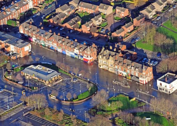 Floods in the Kirkstall Road area of Leeds in December.