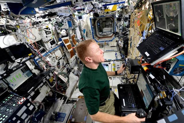 Tim Peake communicates with York University from aboard the ISS