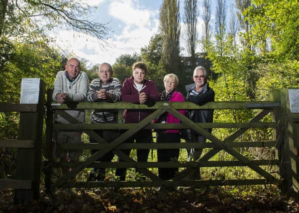 Martin Calvert, Peter & Robbie Foulston, Joan & Mervyn Clayton of the Friends of Gledhow Valley Woods, pictured in 2014.