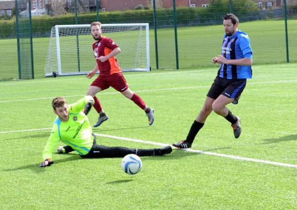 Action from Churwell Lions Reserves v Kippax in Yorkshire Amateur League Division 3. PIC: Steve Riding