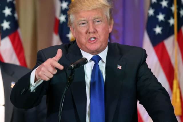 MAKING WAVES: Donald Trump.