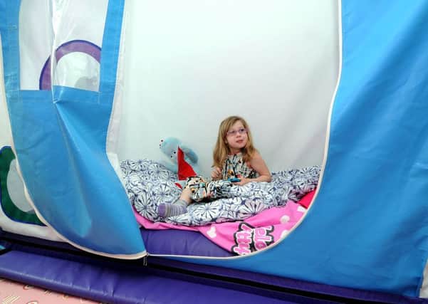 Eight-year-old Kyra Lodge pictured at home in Fitzwilliam. PIC: Jonathan Gawthorpe