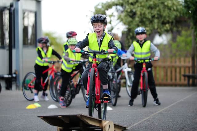 Pupils at Athelstan Community Primary School enjoy the activities. PIC: Jonathan Gawthorpe