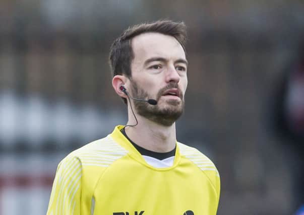 Referee James Child was kept busy at Featherstone v Leigh.