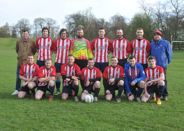 Team Of The Week: Henry Boons FC, back from left, Nick Casswell, Paul Clarkson, James Lewis, Atur Slezagowski, Michael Evans, Jonathan Smith, Aarron Redfearn, Gavin Simpkins.
Front, Chris Grant, Damian French, Matthew Bland, Kieron Simpkins, Scott Borrel, Matthew Firth, Dominic Mounsey. Picture by Tony Johnson.