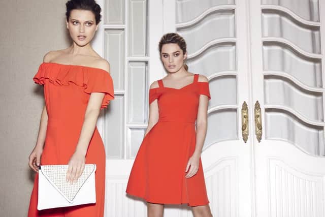 The cold shoulder look from Dorothy Perkins new special occasion collection, with all pieces under Â£100.