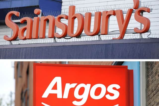 Takeover by Sainsbury's of Argos. PA/PA Wire