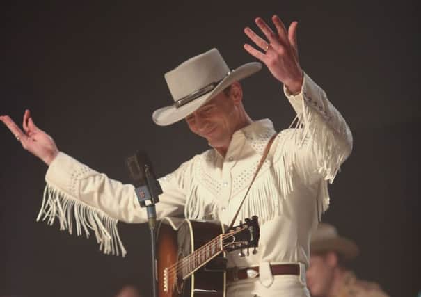 Tom Hiddleston as Hank Williams in I Saw the Light.