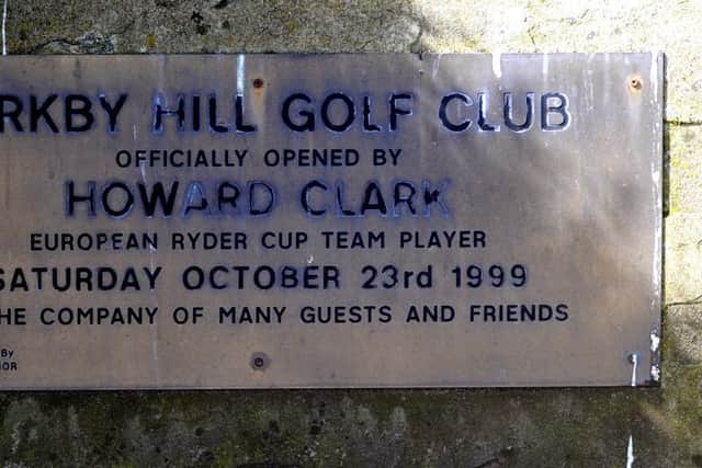 The course was opened by Ryder Cup pro Howard Clark