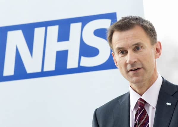 Health Secretary Jeremy Hunt