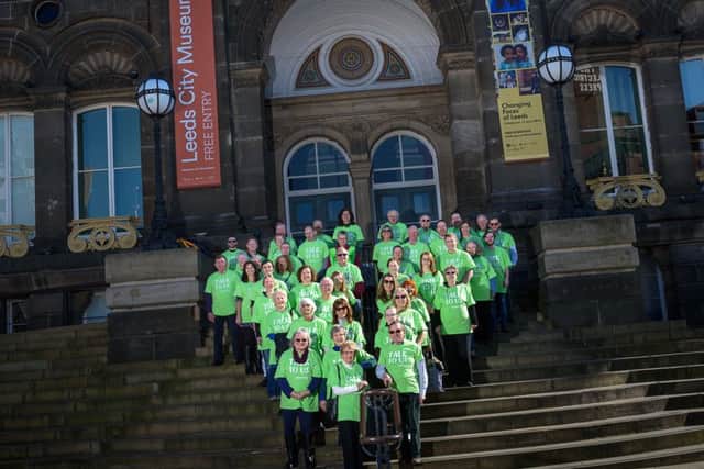 Volunteers from Samaritans Leeds in Millennium Square