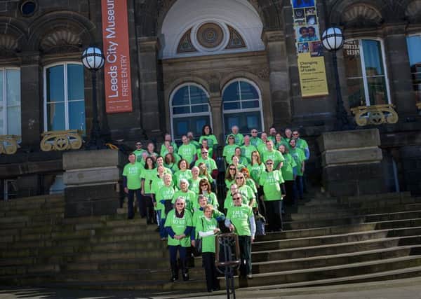 Volunteers from Samaritans Leeds in Millennium Square