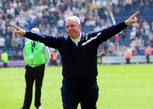 Steve Evans at the end of the match against Preston.