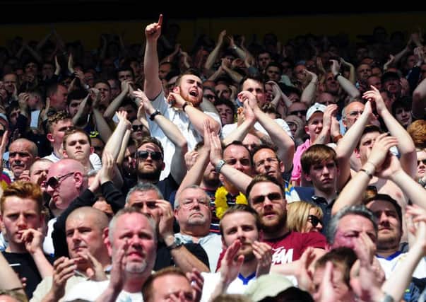 Leeds United fans at Preston.