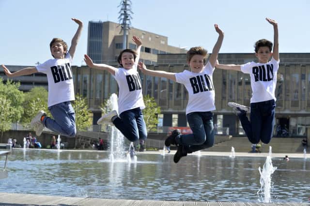 Billy Elliot the Musical opens at the Alhambra Theatre, Bradford, on May 10 for five weeks, its only Yorkshire date.
 Pictured are the four boys playing Billy: Haydn May, 11, from Bath;  Matthew Lyons, 11, from Leeds; Lewis Smallman, 12, from West Bromwich; and  Adam Abbou, 12, from Liverpool.