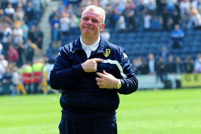 An emotional Steve Evans at the end of the match against Preston on Saturday.
 Picture : Jonathan Gawthorpe