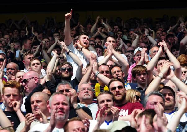 Leeds United fans at Preston.