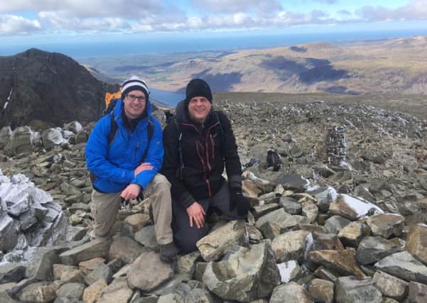 Dan Gill, the founder of Leeds-based catering and event management company Dine (right) is taking on the Three Peak Challenge in aid of the Leeds Community Foundation.