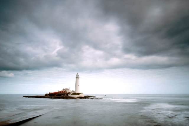 The incoming tide covers the causeway to St Mary's lighthouse, Whitley Bay. PIC: Ian Day