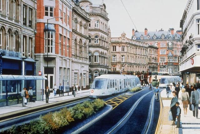 How the Leeds Supertram would have looked