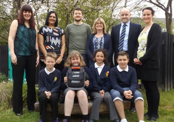Morley Victoria Primary School and community will benefit from the defibrillator.