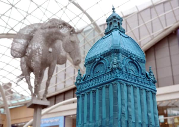 The Leeds Town Hall cake at Trinity Leeds. Pictures: Tony Johnson.