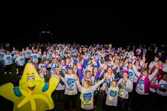 Picture from the Starlight Hike last year, in aid of Sue Ryder Wheatfields Hospice.