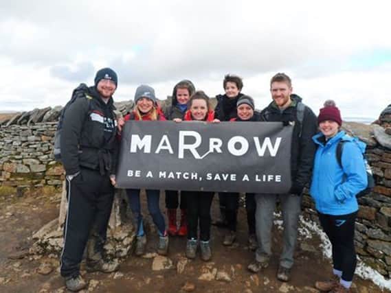 Leeds Marrow volunteers doing the Three Peaks Challenge.