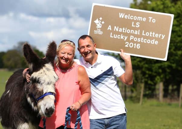 National Lottery winners Susan and Michael Crossland who won Â£1.2 million in 2008. PIC: Gareth Jones
