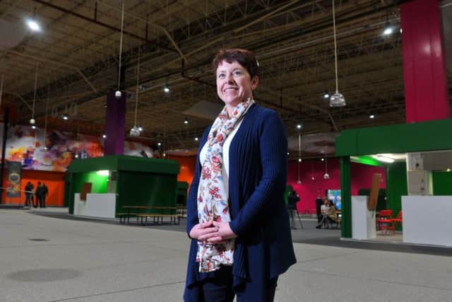 Sue Burgess, head of markets for Leeds City Council, in the revamped 1976 hall at Leeds Kirkgate Market. Pictures: Tony Johnson.