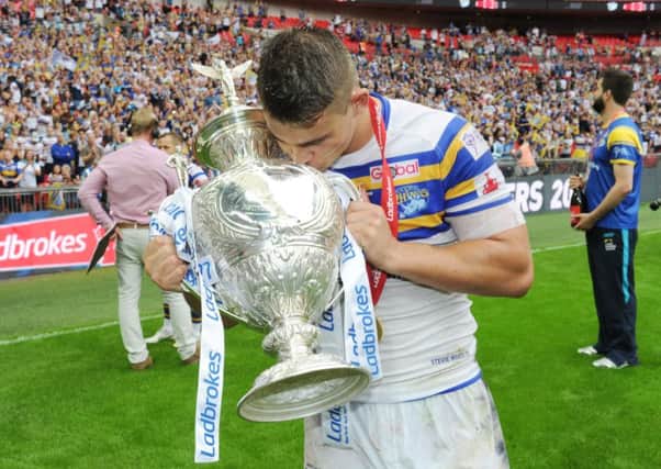Stevie Ward with the Challenge Cup.